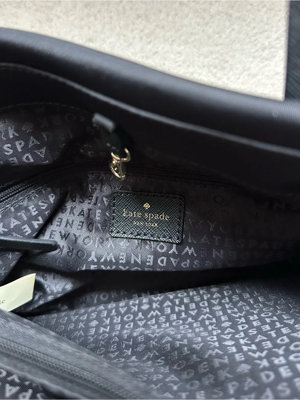 Kate Spade mini black tote bag